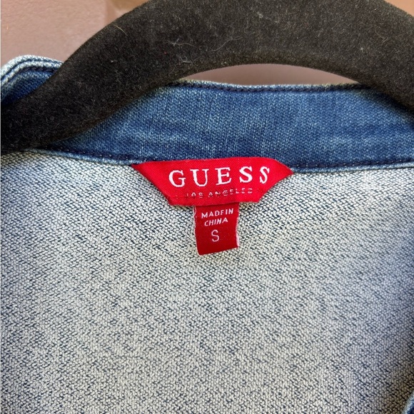 Guess Blue Denim Mini Dress - Picture 2 of 4